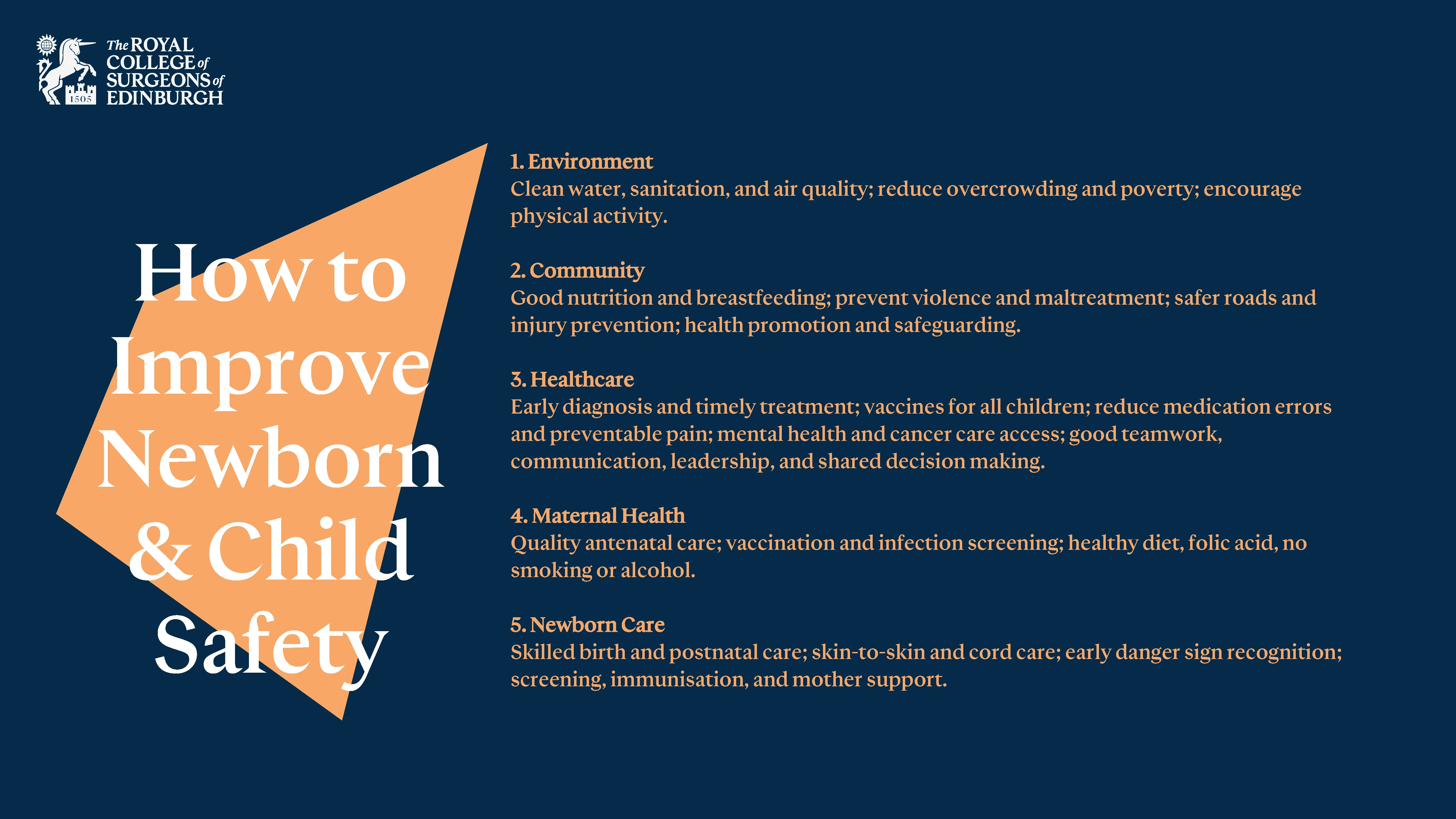 How To Improve Newborn & Child Safety Infographic